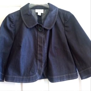 Ladies Ann Taylor Dress Denim Jacket 6P